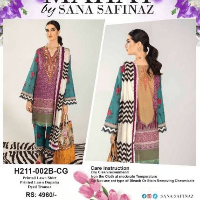 MAHAY Printed Lawn By SANA SAFINAZ
