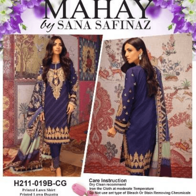 MAHAY Printed Lawn By SANA SAFINAZ