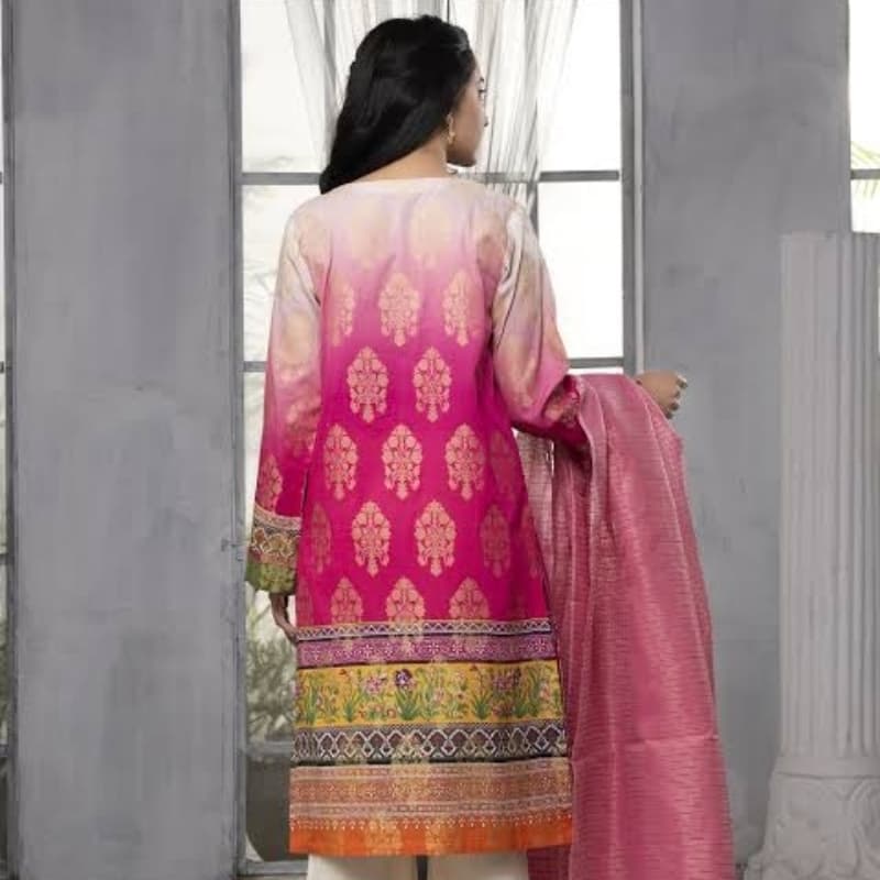 LimeLight / 3piece Lawn Suit / Chiffon Dupatta and trouser
